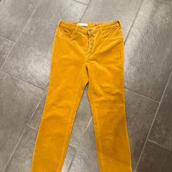 Pilcro High Rise Skinny Leg Jeans Mustard Yellow - Picture 1 of 5